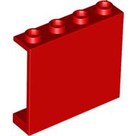 Lego Panel 1 x 4 x 3 [Hollow Studs] / Red