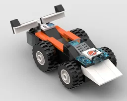 Space Backhoe Loader B-Model - Race Car
