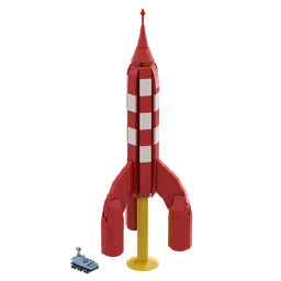 Tintin Moon Rocket