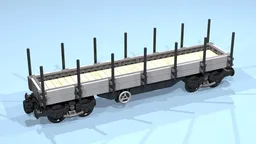 8-Wheel Stake Wagon (SNOT, gray)