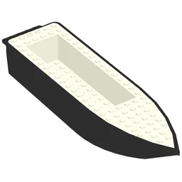 Boat 24 x 6 x 3 [Complete Assembly] / Black