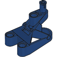 Lego Large Figure Foot, 3 x 4 1/2 x 2 1/3 with Technic Pin Connector / Dark Blue