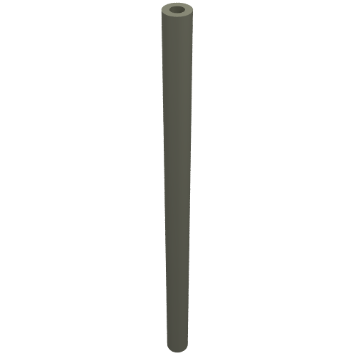 Lego Hose Rigid 3mm D. 7L / 5.6cm / Dark Gray