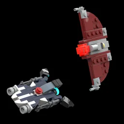 Azure Angel vs Ginivex Starfighter - 1 : 144 Scale - Starfighter - Clone Wars 2003