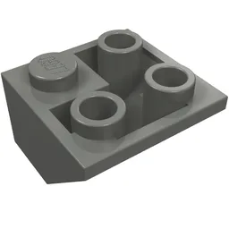 Brick Sloped Inverted 45° 2 x 2 Double Convex / Dark Bluish Gray