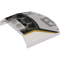 Lego Windscreen 6 x 6 x 1 1/3 with Lamborghini 'Roger Dubuis' Print