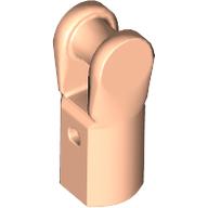 Lego Bar Holder with Hole and Bar Handle / Light Nougat