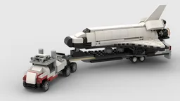 MOC - MOC - Space Shuttle 1:190 with Transporter