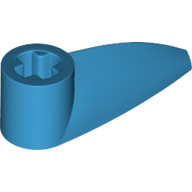 Lego Technic Tooth 1 x 3 with Axle Hole [Hollow Underside] / Dark Azure