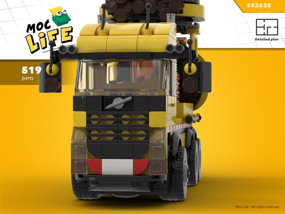 Lego Volvo anti impact attenuator