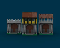 Modular Medieval castle Gates