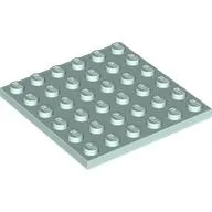 Plate 6 x 6 / Light Aqua