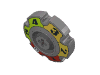 Lego Technic Tread Sprocket Wheel Small with Glatorian Game Print / Flat Silver
