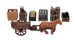 Castle Cart with Swappable Containers