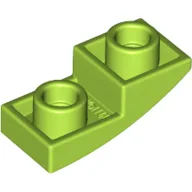 Brick Curved Inverted 2 x 1 / Lime