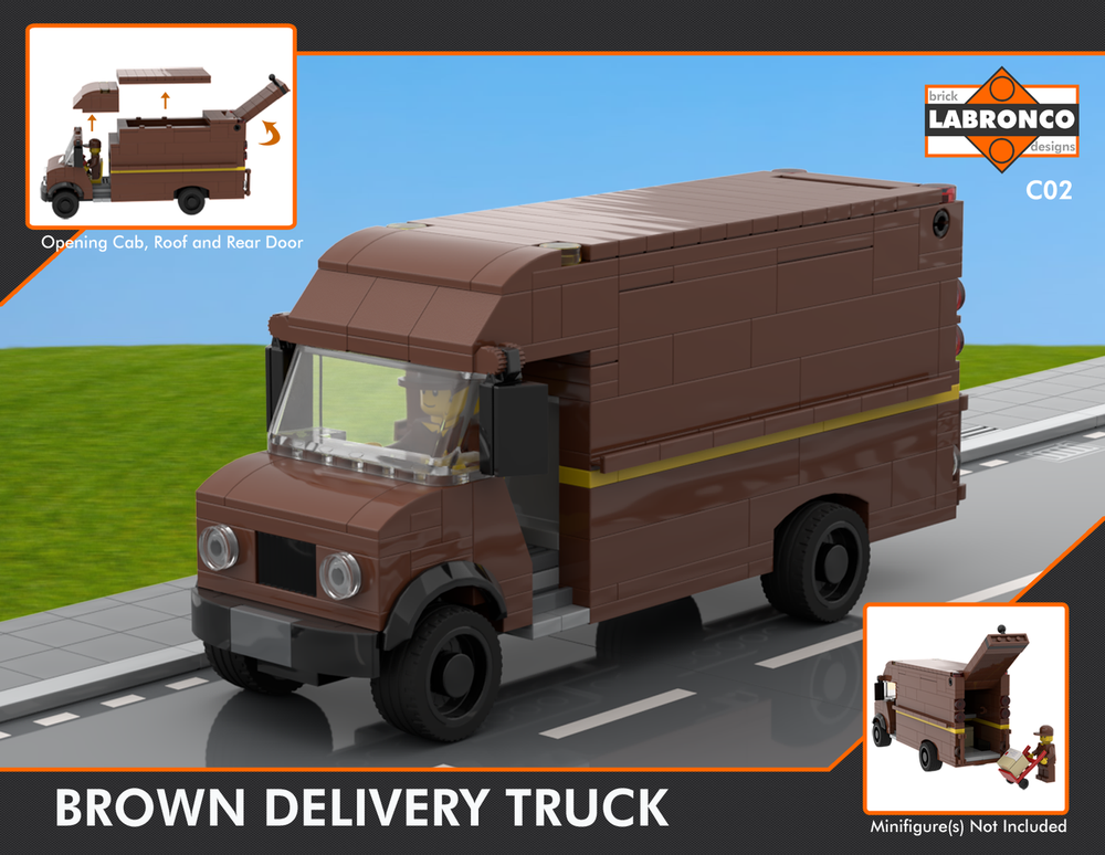 Lego C02 - Brown Delivery Truck