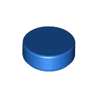 Tile Round 1 x 1 / Blue