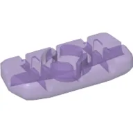 Clikits Icon, Rectangle 3L with Hole / Trans-Medium Purple