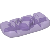 Lego Clikits Icon, Rectangle 3L with Hole / Trans-Medium Purple