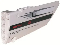Technic, Panel Fairing #18 Large Smooth, Side B with '5974' and Air Intake Pattern (Sticker) - Set 5974