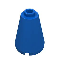 Cone 2 x 2 x 2, Open Stud / Blue