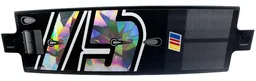 Technic, Panel Curved 3 x 13 with Partial Holographic Number 75 Middle Section and Yellow, Red and Blue NASCAR Logo Pattern (Sticker) - Set 42153