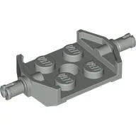 Plate Special 2 x 2 with Wheels Holder Wide / Light Gray