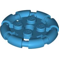 Lego Plate Special 2 x 2 with Bar Frame Round / Dark Azure