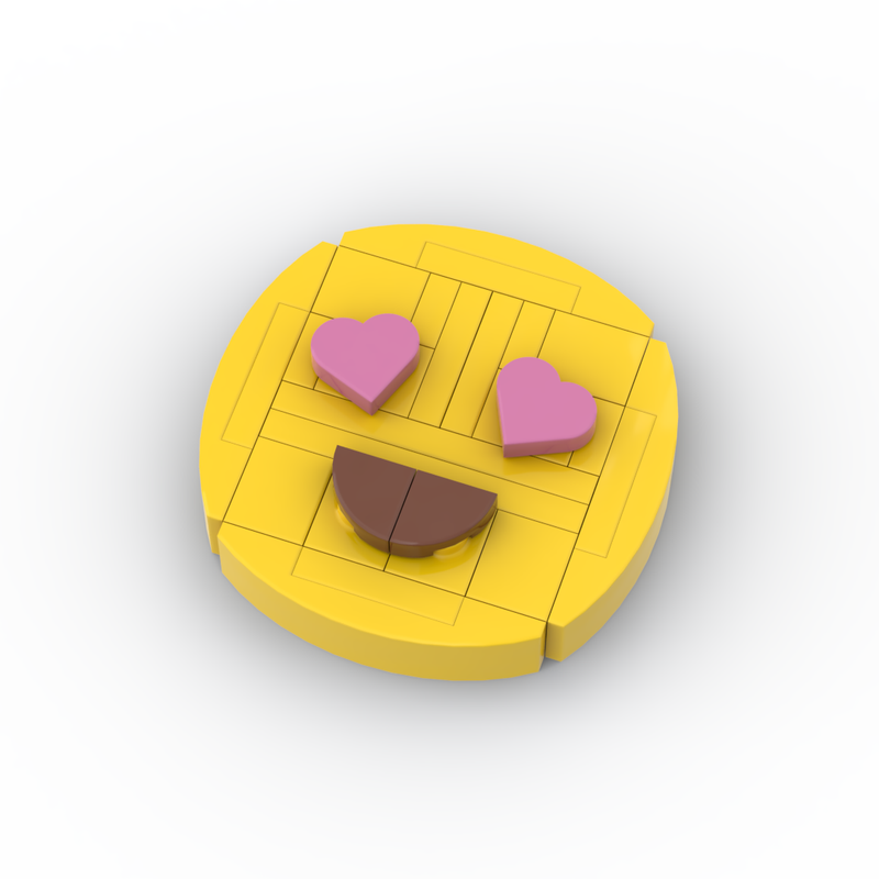 Lego Heart Eyes Emoji