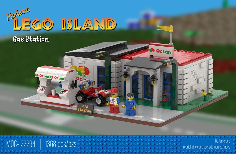 Lego Modern Lego Island - Gas Station