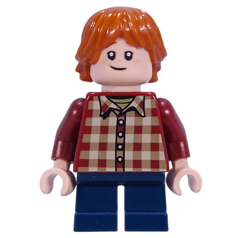 Lego Ron Weasley, Dark Red Shirt, Dark Blue Short Legs