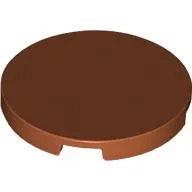 Tile Round 3 x 3 / Dark Orange