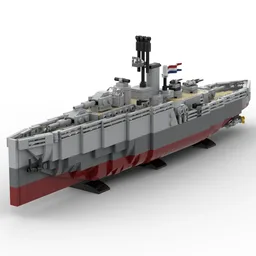 1:200 Hr. Ms. Flores, Dutch Gunboat
