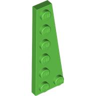 Lego Wedge Plate 6 x 2 Right / Bright Green