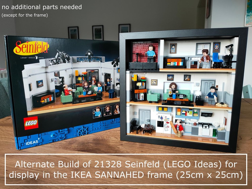 Lego Seinfeld (21328) Alternate Build for IKEA Picture Frame (Sannahed)