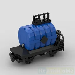 7 stud wide oil train tank car - tanker railcar