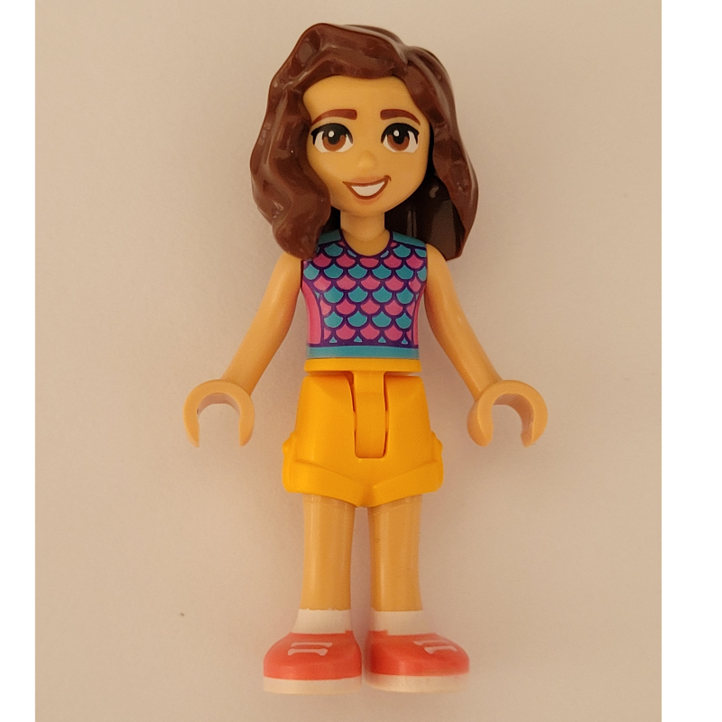Lego Luna - Bright Light Blue Top, Bright Light Orange Skirt