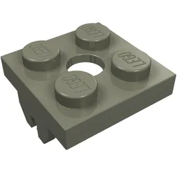Magnet Holder Plate 2 x 2 Bottom / Dark Gray