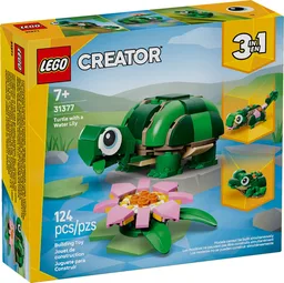 Turtle with a Water Lily