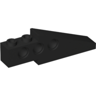 Lego Technic Slope Long 1 x 6 with 3 Pin Holes / Black