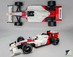10330 McLaren MP4/4 wheel upgrade with parts from 10353 Williams Racing FW14B