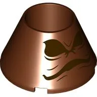 Cone 4 x 4 x 2 Hollow No Studs with Sorting Hat Print
