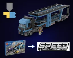 60408 Speed Champions Car Carrier (ALT Build)