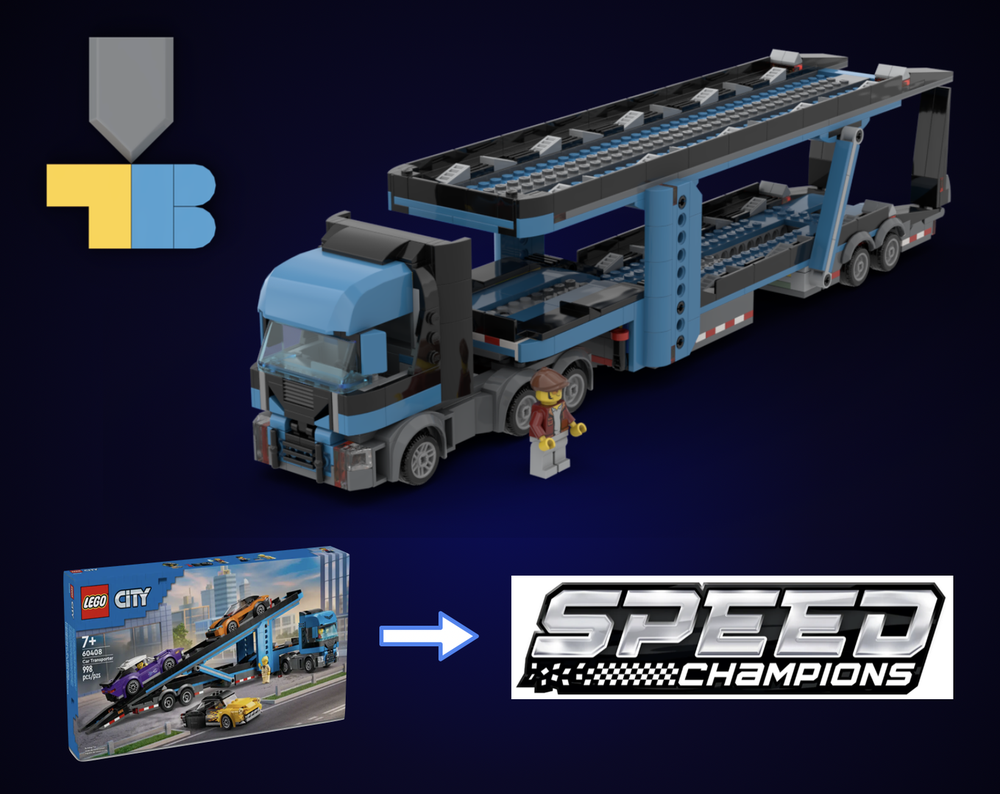 Lego 60408 Speed Champions Car Carrier (ALT Build)