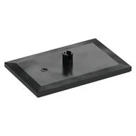 Tile Special 6 x 4 with Beveled Edges and 5mm Pin (Train Bogie Plate) / Black