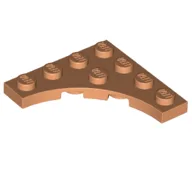 Plate Special 4 x 4 with 3 x 3 Quarter Round Cutout / Nougat