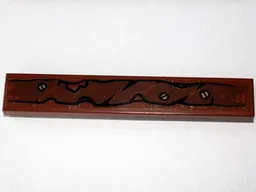 Tile 1 x 6 with Wooden Branch and 3 Screws Pattern Type 1 (Sticker) - Set 79010