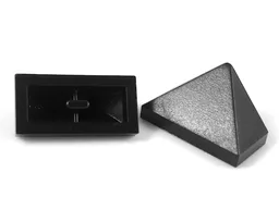 Brick Sloped 45° 2 x 1 Triple with Ovoid Bottom Pin / Black