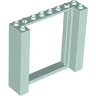 Door Frame Double 2 x 8 x 6 / Light Aqua