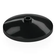 Dish 4 x 4 Inverted with Open Stud [Radar] / Black